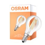 Osram Classic LED E14 Sferica Filamento Chiara 5.9W 806lm - 827 Bianco Molto Caldo | Dimmerabile - Sostitutiva 60W