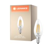 Ledvance Classic LED E14 Candela Filamento Chiara 3.4W 470lm - 840 Bianco Freddo| Sostitutiva 40W