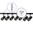 Bright Choice Set completo 1-Fase Rail 3 Metro Nero | incl. 7x Faretti + GU10 2700K 3W Dimmerabile + Tappo Di Chiusura, Connettore di Alimentazione e I-Connettore